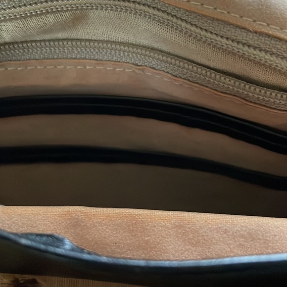 Nina Ricci Compartmental Crossbody Leather Bag Soft & Rich Flap Over Vintage - Picture 4 of 10